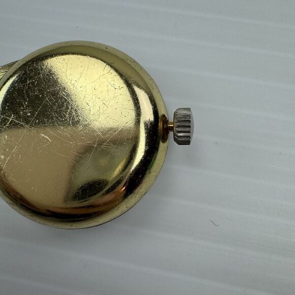 Vintage Endura Pendant Watch Gold Tone With Necklace UNTESTED - Picture 5 of 9